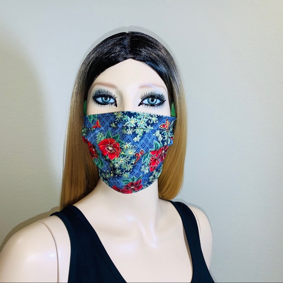 Accessories - Face Mask Womens Flowers Pretty